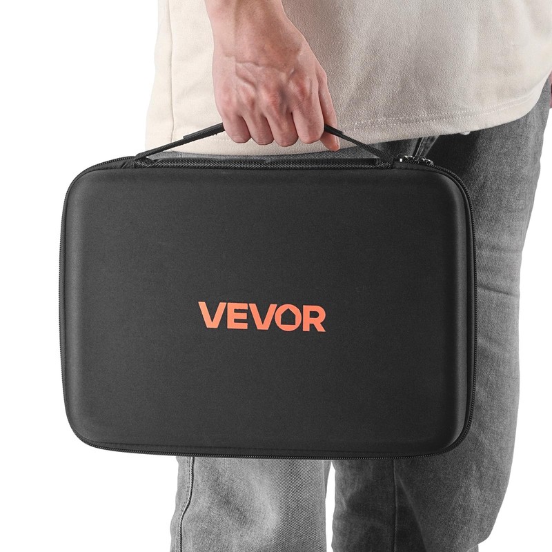 VEVOR Battery Organizer Storage Box, Battery Case Bag with Tester