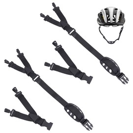 NICENEEDED 2PCS Elastic Helmet Strap, Adjustment Chin with Elastic Strap, Replacement Chin Cup for Bike Helmet Motorcycle Hat