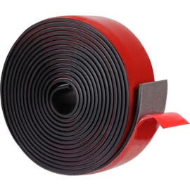 TORRAMI Neoprene Rubber Sheets & Strips Adhesive Solid Gasket Seal with Backing (1' Wide x 1/8" Thick x 10' Long)