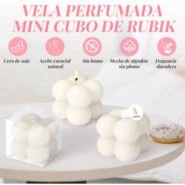 Nasjac Velas Aromaticas Vela Hechas a Mano, 24 Velas Perfumadas de Burbujas Mini, Lavanda/Campanilla/oolong de Melocoton Blanco, Vela Decorativas para el Hogar, Regalo para Mujer, Regalo Día del Madre