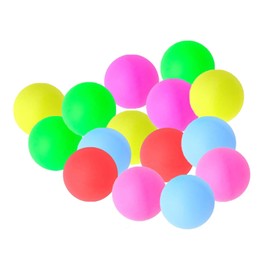 FYKZQWDS 15 PCS Ping Pong Balls, 40mm Assorted Color Table Tennis Balls, Multi-Color Pong Balls for Pong Games, Party Decoration Family Party, for Cat Dog Toy School Crafts(Random Colors)