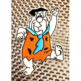 Unbranded Fred Flintstone (cartoon character) Embroidered Patch Iron-On Sew-On US shipping