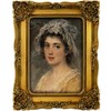 FJXMFRAME Vintage 5x7 Picture Frame Gold Antique Picture Frames with
