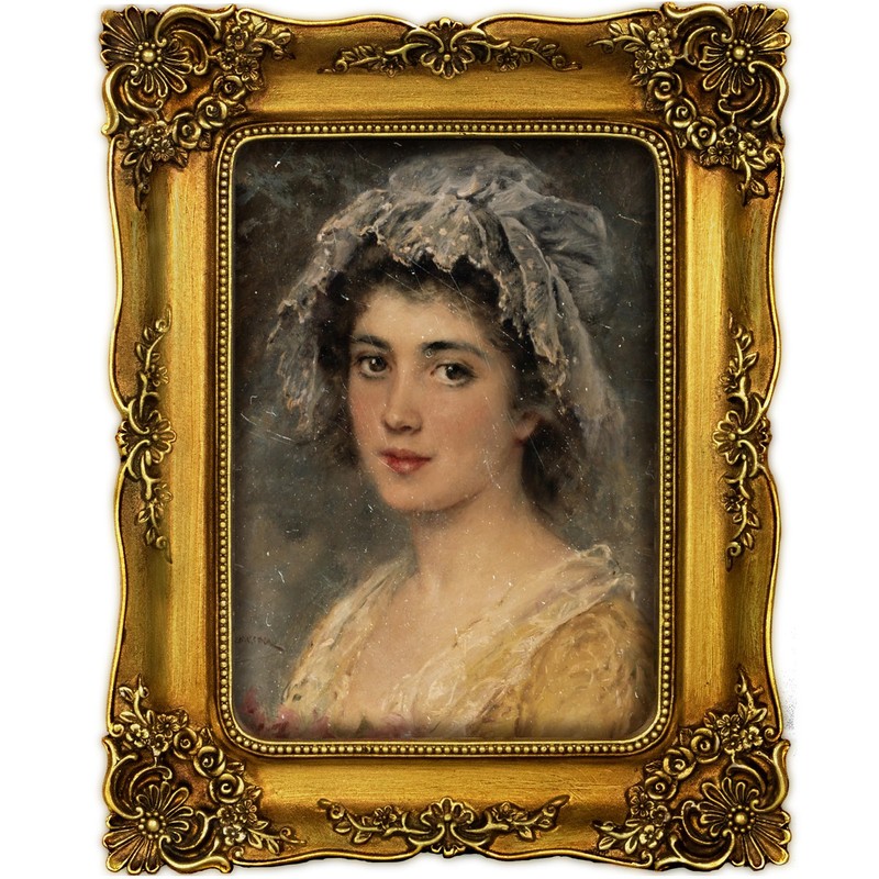FJXMFRAME Vintage 5x7 Picture Frame Gold Antique Picture Frames with