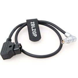 ZBLZGP Red Komodo Camera Rotatable Right Angle 2 Pin Female to D-Tap Power Cable