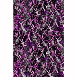 Wrapped In Ink Camo Rocker Panel Pink Skull Obliteration Decal Wrap Camouflage 5 Panel MATTE