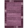 Unique Loom Del Mar Collection Contemporary Transitional Purple Area Rug