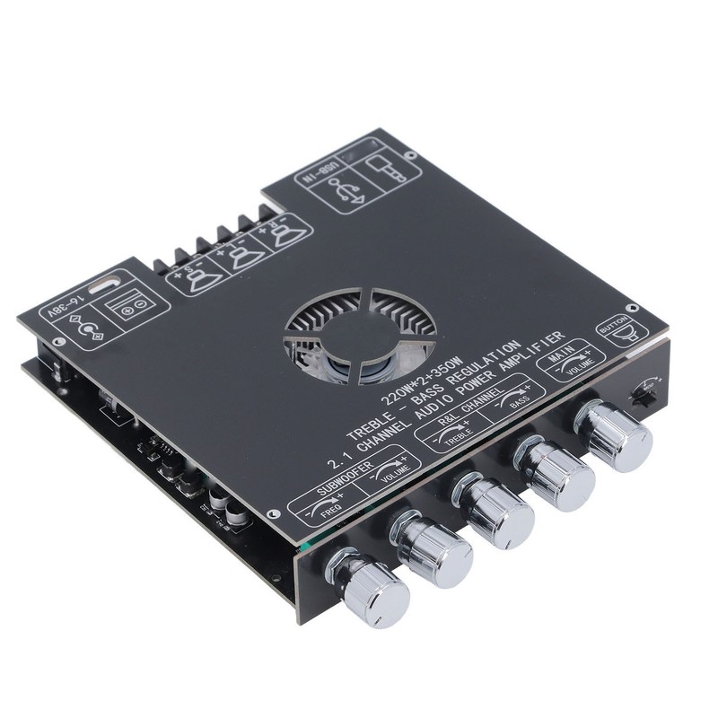 ZK AS21 Bluetooth Amplifier Board Dual Channel TPA3255 Chip 220Wx2