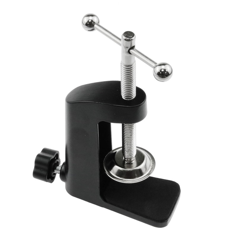 AYLIFU 1PCS Black Aluminum Alloy Desk C-Clamp Desk Light Mounting