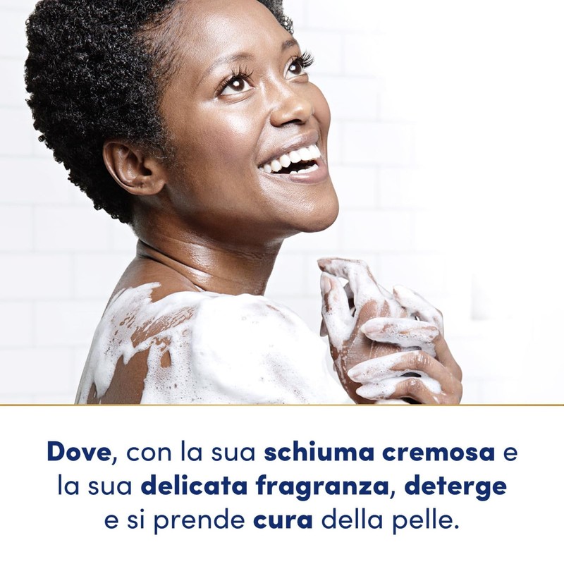 Dove Bagnodoccia Nutrimento Delicato, Idratante Dermo-Naturale, Olio di Cocco, 1/4