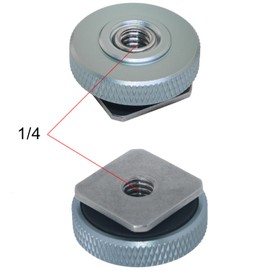 LUORNG Stainless Steel Hot Shoe Mount 3/8 Male to 1/4 Female Single Level Silver Gray 1/4 Male to 1/4 Male Adapter Screws Camera Flash Accessory DSLR Camera Universal for Video Light Monitor