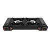 SNKOURIN 2 Burner Portable Butane Camping Stove, Dual Fuel Stove