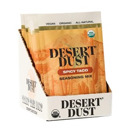Desert Dust Spicy Taco Seasoning | Bold & Smoky Organic Spice Blend for Tacos, Fajitas & Chili | Gluten-Free, Vegan, Non-GMO | Southwest Seasoning for Meat, Veggies & BBQ (12 Pack)