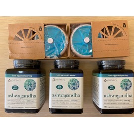 Youtheory Youtheory Ashwagandha 1000mg with KSM-66 - Helps Support a Healthy Stress Response,180 Capsules (Pack of 3) and 2 Pill Orgnizer