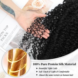 Curly Clip in Hair Extensions, Urbeauty Pink Mango 6 PCS 100% Pure Protein Silk Curly Hair Extensions Clip Ins for Black Women Kinky Curly Hair Soft Natural Durable Light Long Lifespan