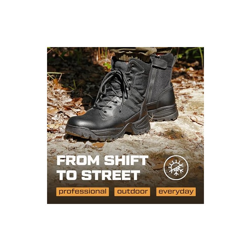 Maelstrom TAC FORCE botas de trabajo tácticas militares, con cierre,