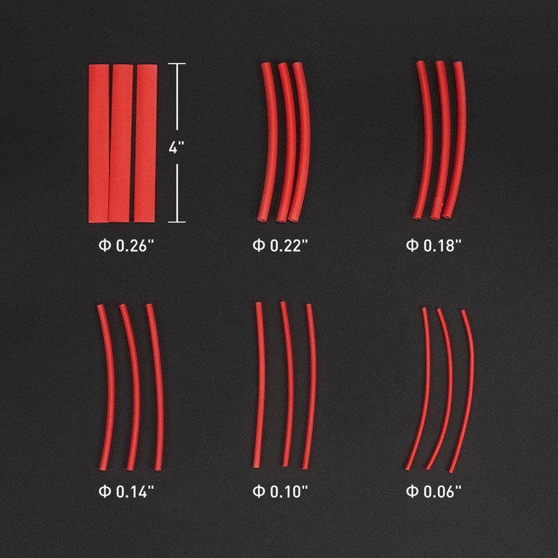 High Heat Shrink Tubing Tube - 2:1 Heat Shrink Ratio