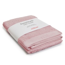 s.Oliver Bath Towel 70 x 140 cm - 100% Cotton, 600 g/m², Soft & Absorbent, Bath Towel Pink