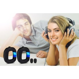 A50 Replacement Earpads for Astro A50 Gen 4, Gen 5 and A50X Only, Made by LTYIVABHTTW, Cooling Gel Breathable Mesh Fabric, Improved Durability, with Microphone Foam | Black