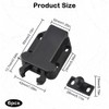 6 Pcs Touch Release Catch Latch ， Black Push-to-Open ABS