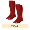 Baseball Socks 2 Pair (Small/Scarlet Red)