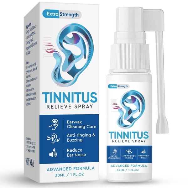 Tinnitus Relief for Ringing Ears, Natural Tinnitus Relief Spray, Tinnitus