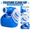 2000ml Portable Urinal Bottle with Lid, Large Capacity Travel Pee