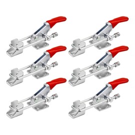 GH-40323 Latch Type Toggle Clamps Set Hand Tool Quick Release Tool, 163kg/360lbs Metal Horizontal Holding Capacity, Pack of 6