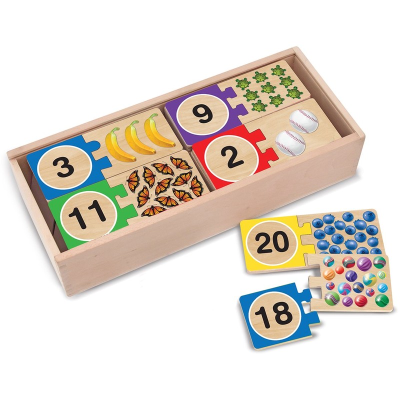 Melissa & Doug Self-Correcting 1 - 20: Number Puzzle Bundle