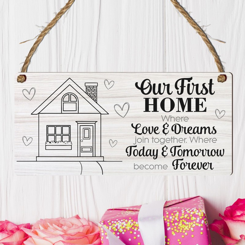 New Home Plaque - Celebrate Your First Home with Love
