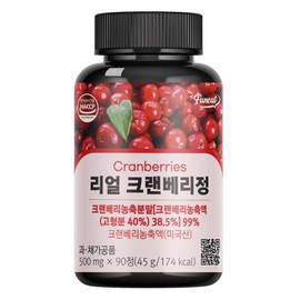 퍼니트 리얼 크랜베리정, 90정, 1개 Furnit Real Cranberry Tablets, 90 Tablets, 1 Pack