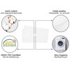 ZOLLNER Set of 2 Pillowcases 100% Cotton with Cover Approx.