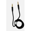 LockMingle Ultra-Strong Black AUX Cable 1m – Braided 3.5mm Lead