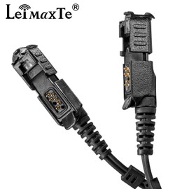 LEIMAXTE XPR 3500e XPR 3300e Earpiece for Motorola Radio XPR3500 XPR3000 XPR3300 with Mic PTT XPR 3300 3500 3300e 3500e Walkie Talkie Headset Security Acoustic Tube Surveillance Headphone (2 PCS)