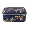 Sara Miller Navy Orchard Birds Travel Jewellery Case Box ORGANIZER