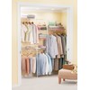 Rubbermaid Full Closet Organization Shelf System, Direct Wall Mount, Adjustable