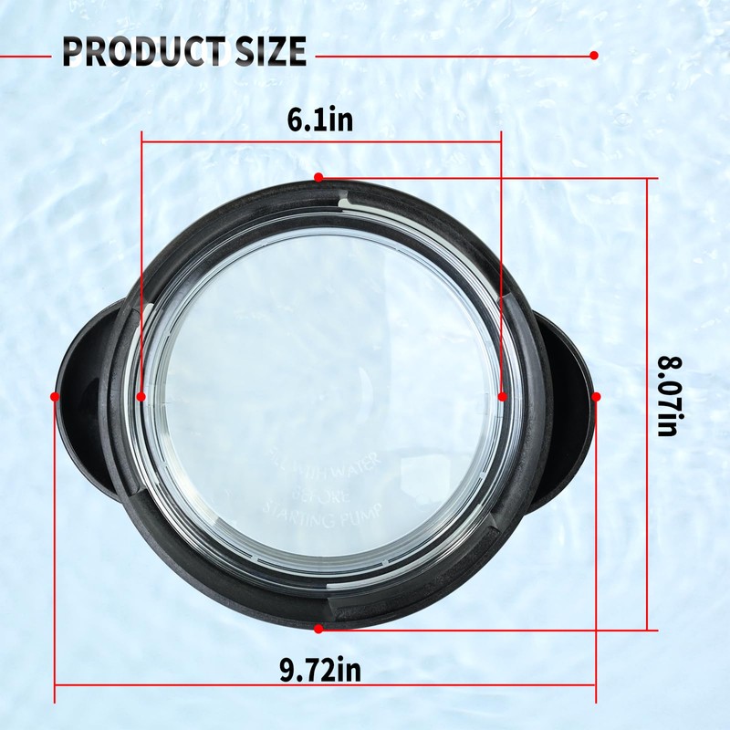 Vsttar SPX5500D Pool Pump Lid,Strainer Cover with Lock Ring and
