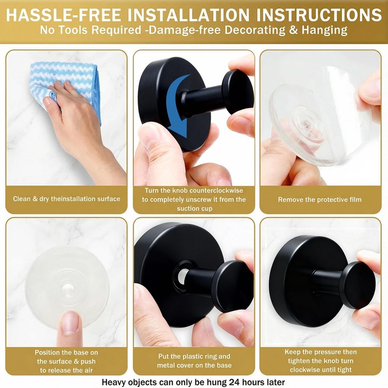 BAIIKO Suction Cup Wreath Hangers for Front Door Glass, Heavy