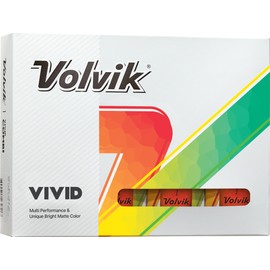 Volvik Vivid Matte Finish Orange Golf Balls (One Dozen)