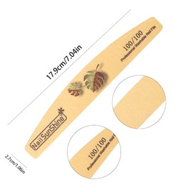 10Pcs Grit Nail Files Double Sided Emery Board Nail File Set Professional Nail Styling Tools for Natural Artificial Nails (100/120/150/180/240 Grit)