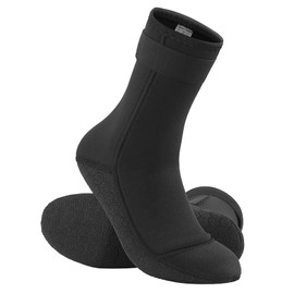 Men's Socks for Diving Beach Socks Abrasion-Resistant Non-Slip Quick Drying Breathable Beach Socks Waterproof Neoprene Socks 3 mm Suitable for Beach, Volleyball, Sand Protection, Diving, black, 44-45