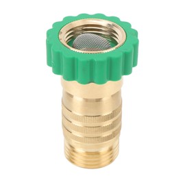 RV Water Pressure Reducer Regulator Brass Inline Reducer 50 to 55 PSI NH Thread Design Factory Set Inlet Screen Filter Sturdy Structure Universally