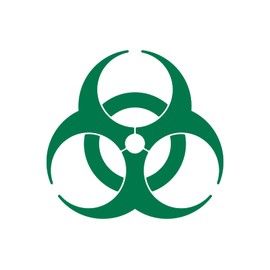 Biohazard Symbol Waterproof Vinyl Decal Outdoor Car Sticker