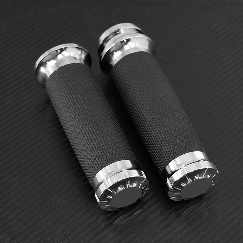 HDBUBALUS 1" Electronic Throttle Grips 25mm Handlebar Grips for Harley