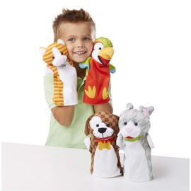 Melissa & Doug Farm Hands Animal Puppets | Puppets & Theatres | 3+ | Gift for Boy or Girl