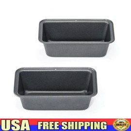 Unbranded Nonstick Mini Loaf Pans 2 Pack Carbon Steel Bakeware Easy Release Clean Up New