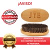 JYE Kit de 10 Cepillos para Barba, cuerpo de madera,