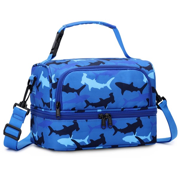 Lunch Bag for Boys,Chase Chic Insulated Reusable Large Cute Dual