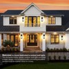 BesLowe Upgraded Motion Sensor Outdoor Wall Lights, 15” Dusk to