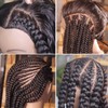 100% Real Hair mannequin head human hairBraiding Training Model Head